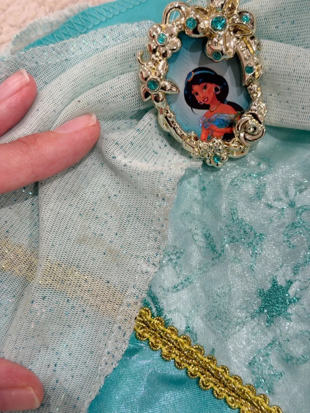 Kids Disney Princess Jasmine Romper Size Small (4-6X)